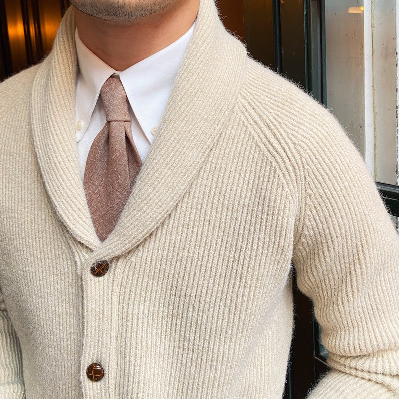 Cárdigan de punto con cuello chal de Bond Street