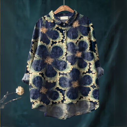 Lila - Chemisier à Imprimé Floral Romantique
