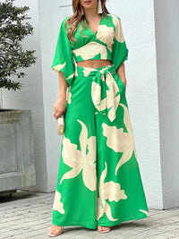 Verde - Flores Amarillas