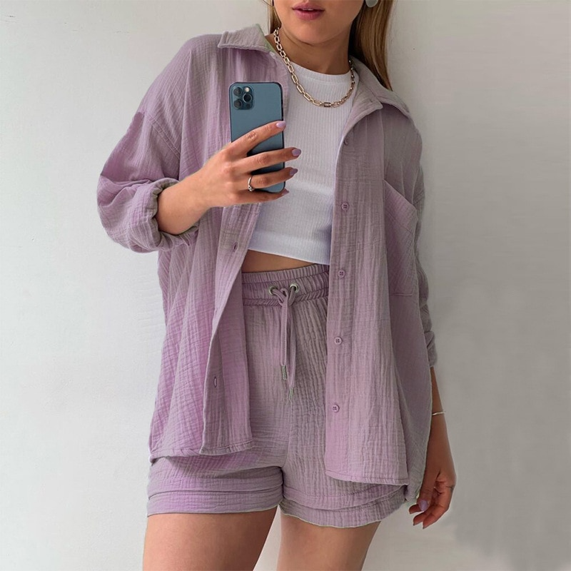 Montrel ™ - Ensemble Suzanne 2 Pièces Décontracté & Confortable