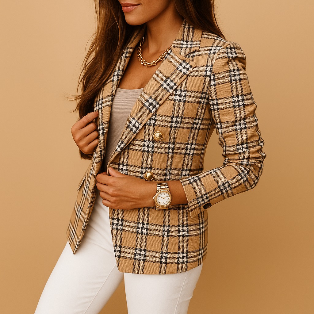 Montrel™ | Blazer cintré avec détails élégants pour femmes