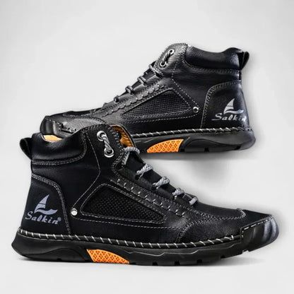 ZAPATOS ALTOS DE CUERO INDESTRUCTIBLES, IMPERMEABLES Y ORTOPEDICOS